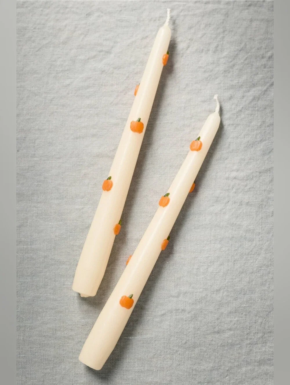 Anthropologie Icon Pumpkin Taper Candles, Set of 2